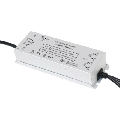 200 W OEM ODM Dimmbare Straßenbeleuchtungs-Konstantstrom-LED-Treiber mit Überspannungsschutz